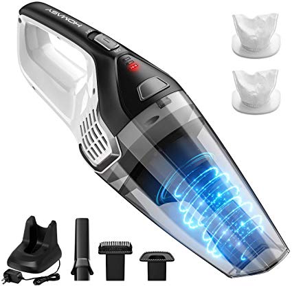 Homasy Upgraded Powerful Cyclonic Suction Vacuum Cleaner Cordless, Rechargeable Lithium Quick Charge Tech, Wet Dry Lightweight Vacuum for Home, Car, Hair, Dust Cleaning