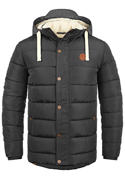 BLEND Frederic Men's Winter Jacket Outdoor Jacket With Teddy Fleece With Hood
