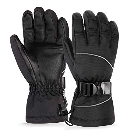 Unigear Ski Gloves, Snowboard Gloves Touchscreen Water Resistance Windproof Anti-slip Winter Thermal Warm Gloves for Skiing, Snowboarding, Cycling, Climbing