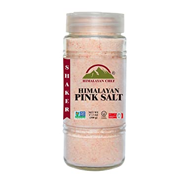 Himalayan Chef Himalayan Salt, Fine-Glass Shaker-17.5 Oz (5301)