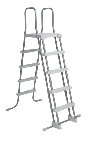 Intex Deluxe Pool Ladder with Removable Steps for 48-Inch and 52-Inch Wall Height Above Ground Pools