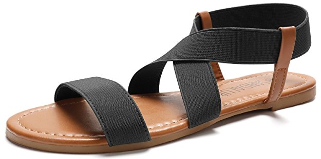 Sandalup Women's Elastic Flat Sandals