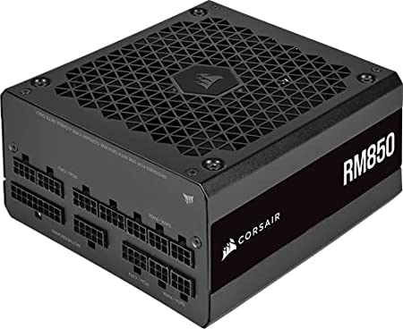 Corsair RM850 (2021), RM Series, 850 Watt 80 Plus Gold Fully Modular ATX Power Supply (Triple EPS12V Connectors, Low-Noise Operation, Zero RPM Fan Mode, 105°C Capacitors, Modern Standby) Black