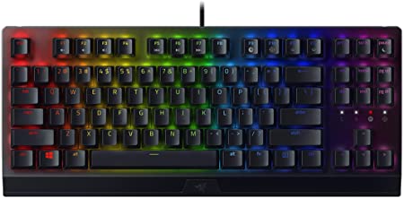 Razer BlackWidow V3 Tenkeyless Mechanical Gaming Keyboard: Razer Mechanical Switches - Chroma RGB Lighting - Compact Form Factor - Programmable Macro Functionality, Classic Black