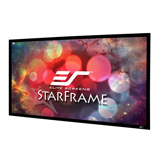 Elite Screens Star Frame Series, 120-INCH 16:9, Fixed Frame Home Movie Theater Projector/Projection Screen, 8K / 4K Ultra HD 3D Ready