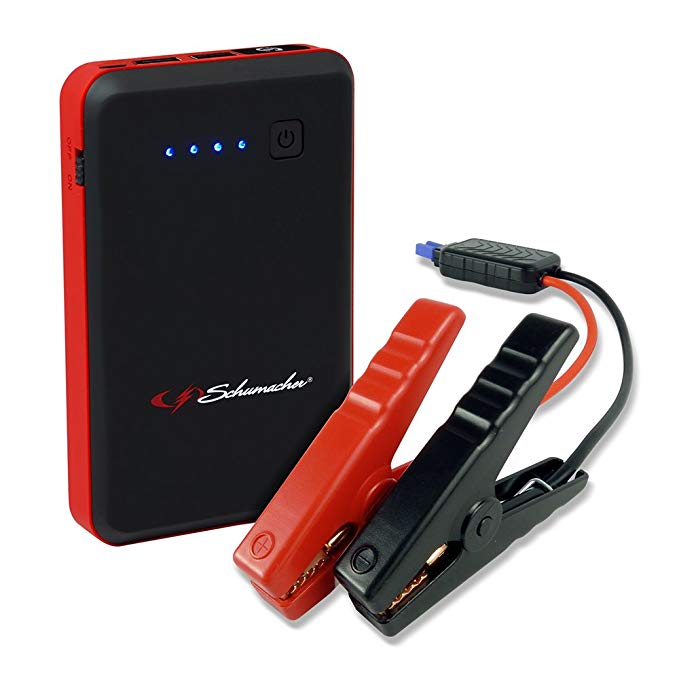 Schumacher SL1312 600 Peak Amp Lithium Ion Jump Starter with USB Portable Power Pack