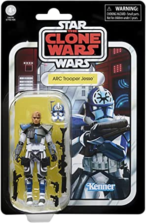 Star Wars The Vintage Collection ARC Trooper Jesse Toy, 3.75-Inch-Scale The Clone Wars Action Figure, Toys for Kids Ages 4 and Up, Multicolored,F4479