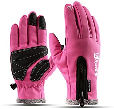 YYGIFT Touch Screen Gloves Outdoor Waterproof Winter Gloves Wind-Stopper Non-Slip Palm for Men Women