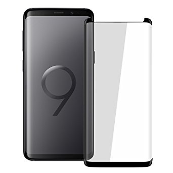 Guards Samsung Galaxy S9 Screen Protector, 3D Curved Tempered Glass Screen Protector Film [Anti-Bubble][9H Hardness][HD Clear][Anti-Scratch][Case Friendly] for Samsung Galaxy S9 Black