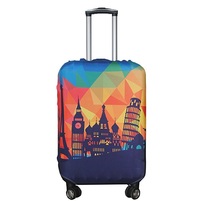 Explore Land Travel Luggage Cover Fits 18-32 Inch Luggage