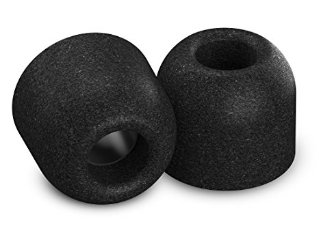 Comply Foam Premium Earphone Tips - Isolation T-400 (Black, 3 Pairs, Large)