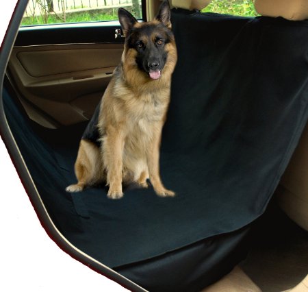 NAC&ZAC Waterproof X-large Hammock Pet Seat Cover for Trucks and PickUps with Seat Anchors, Nonslip, Extra Side Flaps, Machine Washable Barrier Dog Seat Cover, Lifetime Warranty