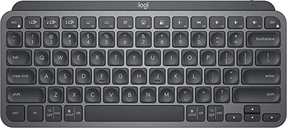 Logitech MX Keys Mini Minimalist Wireless Illuminated Keyboard, Graphite