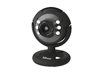 Trust Spotlight Webcam for PC, Laptop - Black