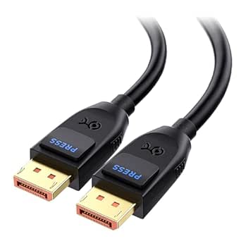 Cable Matters [certifié VESA] Cable DisplayPort 2.1 80 Gbit/s, 1 m, câble DP80 avec 16K 60 Hz, 8K 240 Hz, 4K 240 Hz, noir, avec FreeSync, G-SYNC et HDR pour moniteur de jeu, PC, RTX 4080/4090, RX 7900