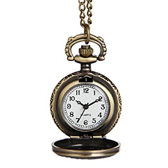 Hiwatch Women's Spider-Web Carving Pattern Hollow Out Antique Delicate Pocket Watch