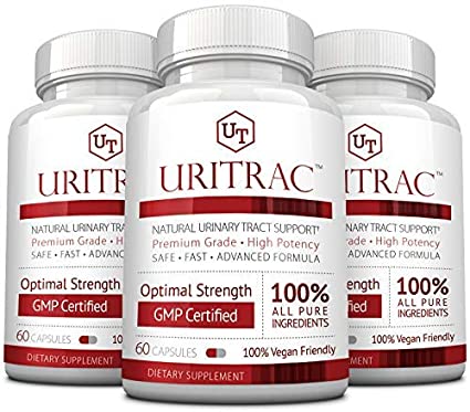 Uritrac - Soothe Painful UTI Symptoms - Cranberry and Lingonberry All Natural - 3 Bottles Supply