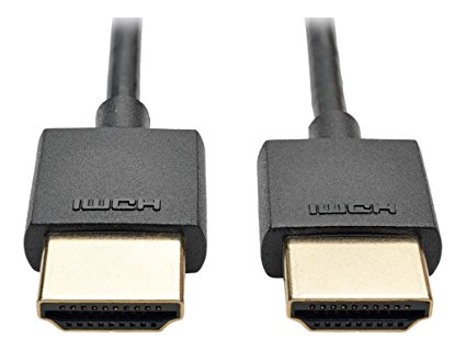 Tripp Lite Slim High-Speed HDMI Cable with Ethernet and Digital Video with Audio, UHD 4K x 2K (M/M), 3 ft. (P569-003-SLIM)