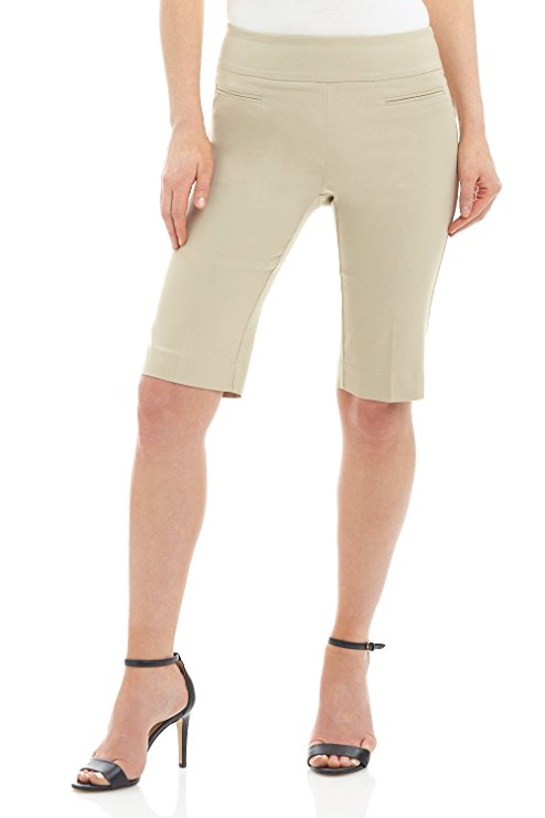 Rekucci Women's Ease In To Comfort Fit Pull-On Modern City Shorts