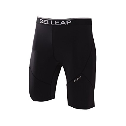 belleap Men's Women's Compression Pants Capri Sportswear Warm base layers Rash guard