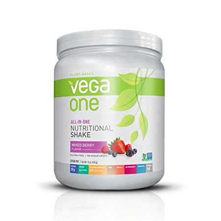 Vega One-All-In-One Plant Based Protein Powder, Berry, 0.94 lb (10 Servings)