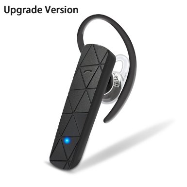 Bluetooth Headset, AiSpeed Wireless Headphone with Clear Voice Capture Handsfree for Safty Driving, Motorola Galaxy Note 4 3 2, S6 S5, Iphone 6s 6 6 Plus 5s 5c 5 4s