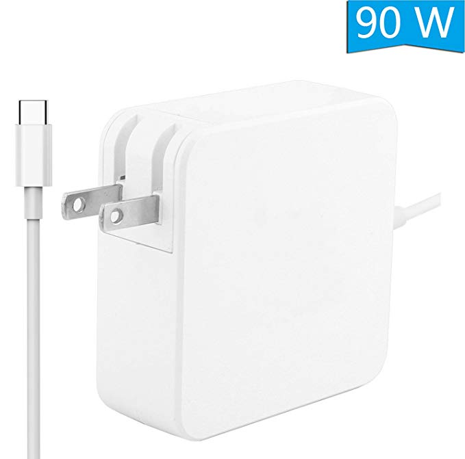 Allink 90W USB C TYPE C Wall Charger PD Charger with Travel Foldable Plug for MacBook 2015/2016/MacBook Pro 12"/13"/15"/ HP Spectre 13.3 inch/Dell XPS 15 9550/Razer Blade/Nintendo Switch And More