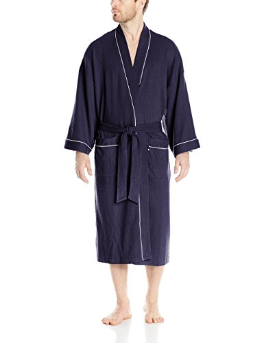 Geoffrey Beene Men's Waffle Kimono Robe