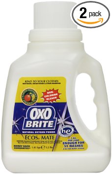 Earth Friendly Products Oxo-Brite, Non-Chlorine Powder Bleach, 3.2 Pounds (Pack of 2)