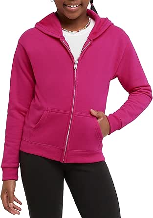 Hanes Girls Comfortsoft Ecosmart Full-Zip Hoodie