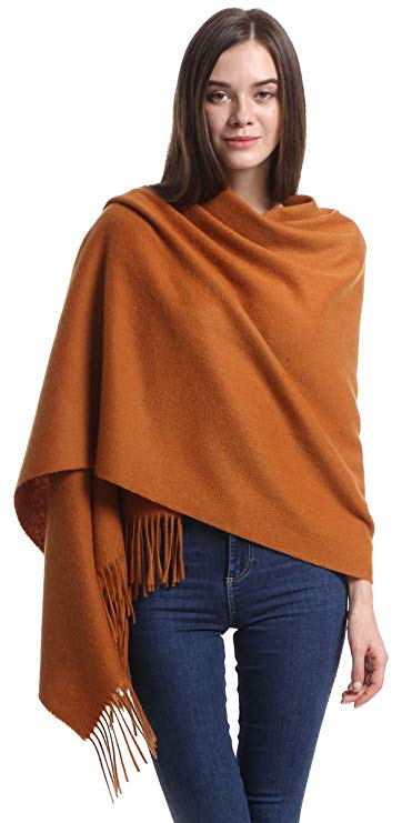 Cashmere Wrap Shawl Stole for Women, Winter Extra Large(79in x 28in) Wool Scarf