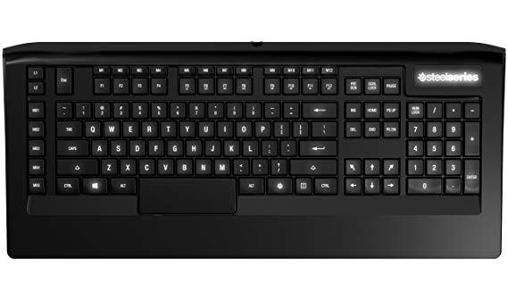 SteelSeries Apex 300, Gaming Keyboard, White Backlit, 17 Macro Keys, Software Management, (PC / Mac) - UK Layout