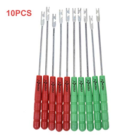 COSMOS 10Pcs Random Colors Portable Fish Hook Remover Detacher Extractor Unhook Tackle