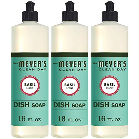 Mrs. Meyer´s Clean Day Dish Soap, Basil, 16 fl oz, 3 ct