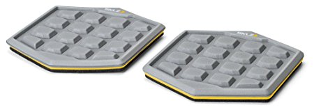 SKLZ Indoor Court Slidez. Pair Of Core Stability Exercise Sliding Discs With Carry Bag And Unique Grip Pattern For Hands & Feet