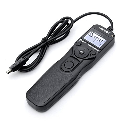 Neewer Digital Timer Remote Shutter Release Trigger(Replacement for MC-DC2)for Nikon D90 D5000 D5200 D7100 D4 Digital Camera