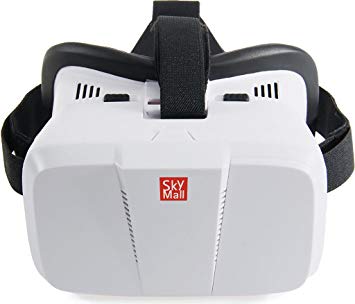 SkyMall Virtual Reality 3D Glasses Headset - For 3D & 360° Movies, Videos & Video Games, Compatible with iPhone & Android VR Apps & More