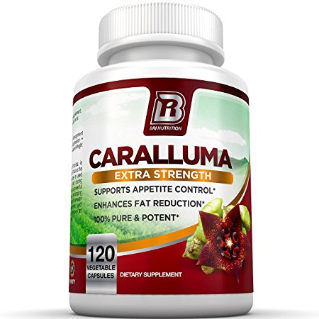 BRI Nutrition Caralluma Fimbriata - 20:1 Extract Maximum Strength Supplement - Made From Pure Indian Caralluma Fimbriata - 60 Day Supply 120ct Veggie Capsules