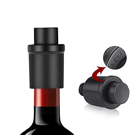 Essoy Wine Stoppers Vacuum with Time Scale Record Saver,1 Pack Reusable Bottle Stoppers Sealing plug,Keep Wine Fresh,Best Wine Accessories (1 pcs)