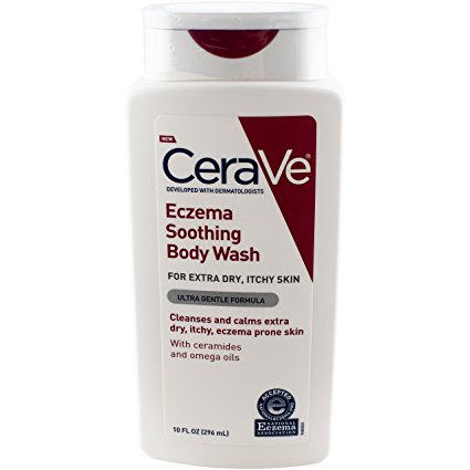 CeraVe Eczema Soothing Body Wash, 10 Fluid Ounce