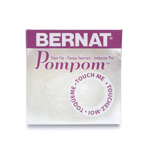 Bernat 16700101005 Pom Pom, White Rabbit, Single Ball