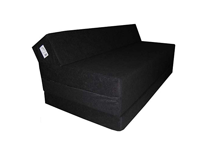 Natalia Spzoo Fold Out Sofa - folding mattress - 200 cm long (Black)