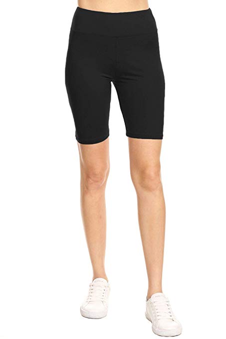 Leggings Mania Women's Regular/Plus Solid Bermuda Biker Shorts - Many Colors!