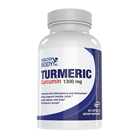 Turmeric Curcumin 1300mg ★ 60 Capsules ★ Turmeric Supplement ★ Curcumin Supplement (1)