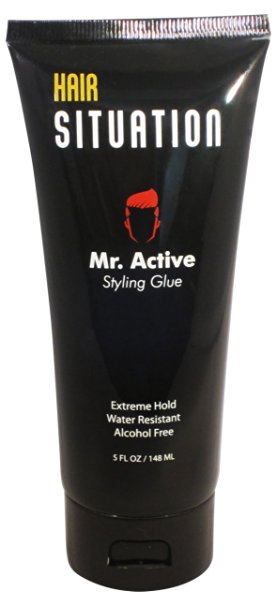 Mr Active Styling Glue Extreme Hold Water Resistant Alcohol Free