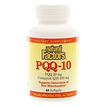 Natural Factors - PQQ-10 10mg, Supports Antioxidant Activity, 60 Soft Gels