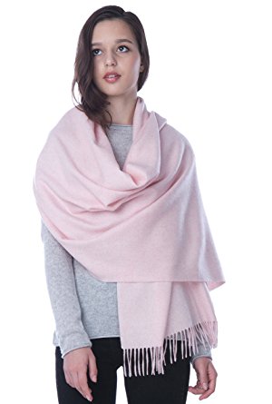 cashmere 4 U's 100% Cashmere Wrap for Travel Shawl Stole - Extra Large Scarf for Winter