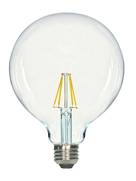 Satco Products S9256 4.5W G40 Clear LED Medium Base Bulb, 470 lm