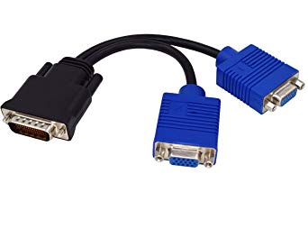 Aiposen DMS-59 Pin Male to Dual VGA Female Y Splitter Adapter Cable
