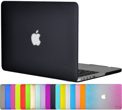 Easygoby Matte Frosted Silky-Smooth Soft-Touch Hard Shell Case Cover for Apple 13.3"/ 13-inch Macbook Pro with Retina Display Model A1425 /A1502 (NO CD-ROM Drive) - Black